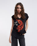 Diamanté tiger T-shirt