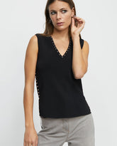 Studded knit top