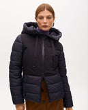 Fitted Contrast Padded Short Anorak