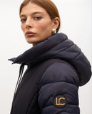 Fitted Contrast Padded Short Anorak