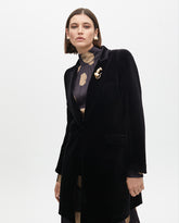 Fitted Velvet Coat