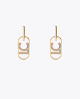 Oval LOGO jewel earrings