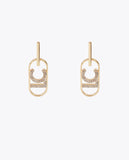 Oval LOGO jewel earrings