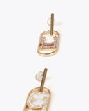 Oval LOGO jewel earrings