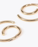 Bicolor Spiral Earrings