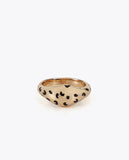 Bicolor Animal Print Ring Set