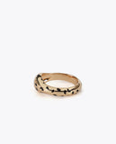 Bicolor Animal Print Ring Set