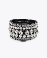 Elastic Bracelet Pack with Jewel and Pearl Effect