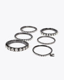 Elastic Bracelet Pack with Jewel and Pearl Effect