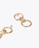Double Rounded Link Earrings