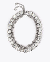 Double Jewel Short Necklace Set