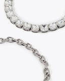 Double Jewel Short Necklace Set