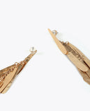 Metallic Fringe Earrings