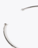 Short Rigid Necklace with Oval Logo