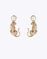 Leopard Pearl Earrings