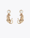 Leopard Pearl Earrings