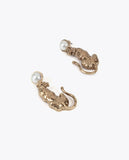 Leopard Pearl Earrings