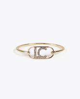Thin Rigid Bracelet Oval Logo