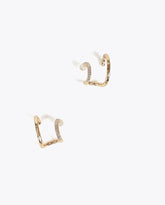 Piercing Effect Combined Jewel Earrings