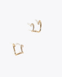 Piercing Effect Combined Jewel Earrings