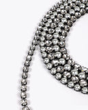 Crystal and Pearl Multi-Layer Necklace