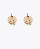 Mobile Hoop Earring with Infinity Heart
