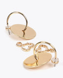 Mobile Hoop Earring with Infinity Heart