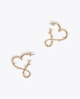 Infinity Heart Earrings with Pearls