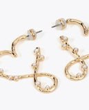 Infinity Heart Earrings with Pearls