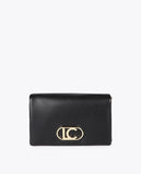 Faux Leather Crossbody with Three Compartments and Flap