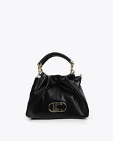 Crossbody Bag Leather Effect with Braided Handle and Metal Details