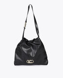 Leather Effect Shopper Bag with Oval LC Logo