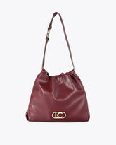 Leather Effect Shopper Bag with Oval LC Logo