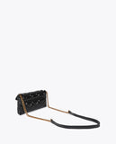 Mini Quilted Crossbody Bag with LC Leopard Logo