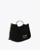 Pleated Faux Leather Effect Bag with 'bags lovers' Tag