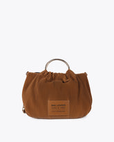 Pleated Faux Leather Effect Bag with 'bags lovers' Tag