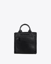 Nylon Crossbody Bag with Faux Leather Effect