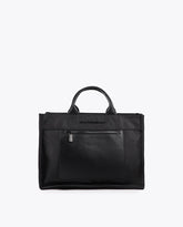 Nylon Bag with Leather Effect