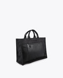 Nylon Bag with Leather Effect