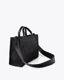 Nylon Bag with Leather Effect