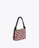 Jacquard Fabric Crossbody LC Flocked