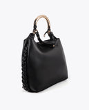 Customized Metallic Handle Shopper Bag