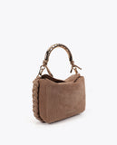 Custom Metallic Handle Crossbody Bag