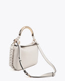 Customizable Metallic Handle Crossbody