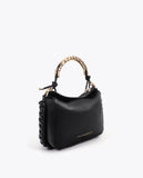 Customizable Metallic Handle Crossbody