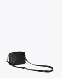 Oval LC Logo Snake Effect Crossbody Bag