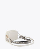 Monogram Diamond Oval Logo Faux Leather Crossbody