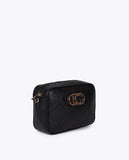 Monogram Diamond Oval Logo Faux Leather Crossbody
