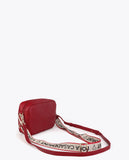 Monogram Diamond Oval Logo Faux Leather Crossbody