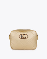 Monogram Diamond Oval Logo Faux Leather Crossbody